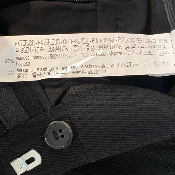 NWT Zara Sz XS Black Flare Leg Trouser Dress Pants With Hand Pockets Flowy - Picture 11 of 16